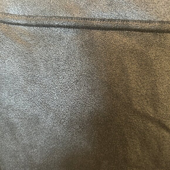 SPANX black faux leather leggings sz XL - Picture 7 of 13
